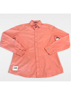 Men's Marc Anthony Casual Button Down Shirt Orange Size S